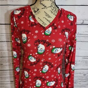 No Boundaries Santa graphic soft jersey sz lg
